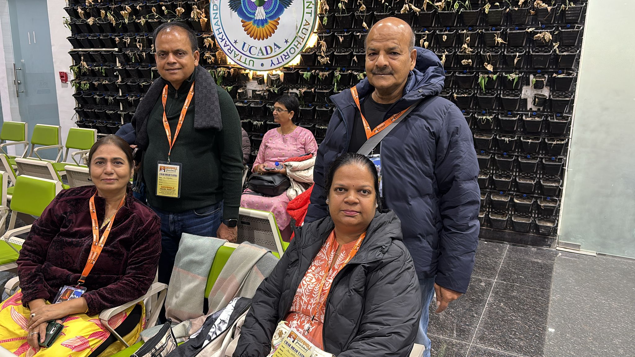 Group photo from Do Dham Yatra by helicopter